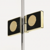 NEW TRENDY Drzwi wnękowe New Soleo Light Gold, pojedyncze, składane 70x195 prawe D-0461A